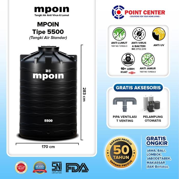 MPOIN TANDON WAVE W 5500Liter