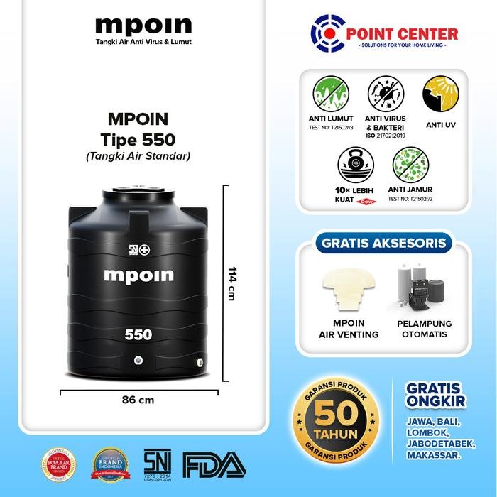 MPOIN TANDON WAVE W 550Liter