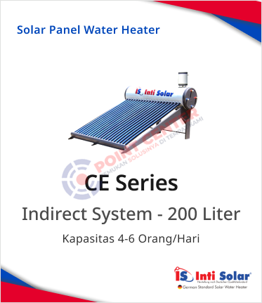 Inti Solar Water Heater Solar Type 20 CE Color Coated - 200 L - Image 2