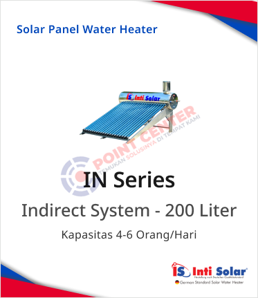Inti Solar Water Heater Solar Type 20 IN Full Stainless Steel - 200 L - Image 2