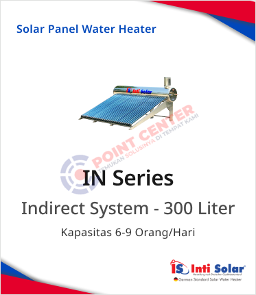Inti Solar Water Heater Solar Type 30 IN Full Stainless Steel - 300 L - Image 2