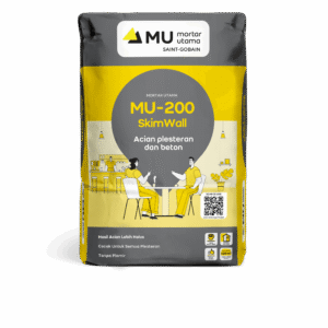Mortar Utama MU-200 SkimWall Acian Plesteran dan Beton 20kg