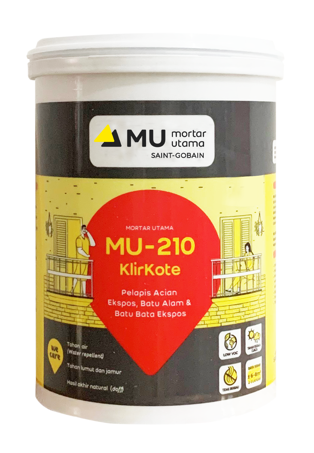 Mortar Utama MU-210 KlirKote Coating Pelindung 25 Kg