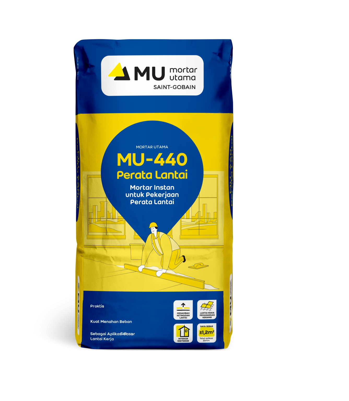 Mortar Utama MU-440 FloorScreed Perata Lantai 40 Kg