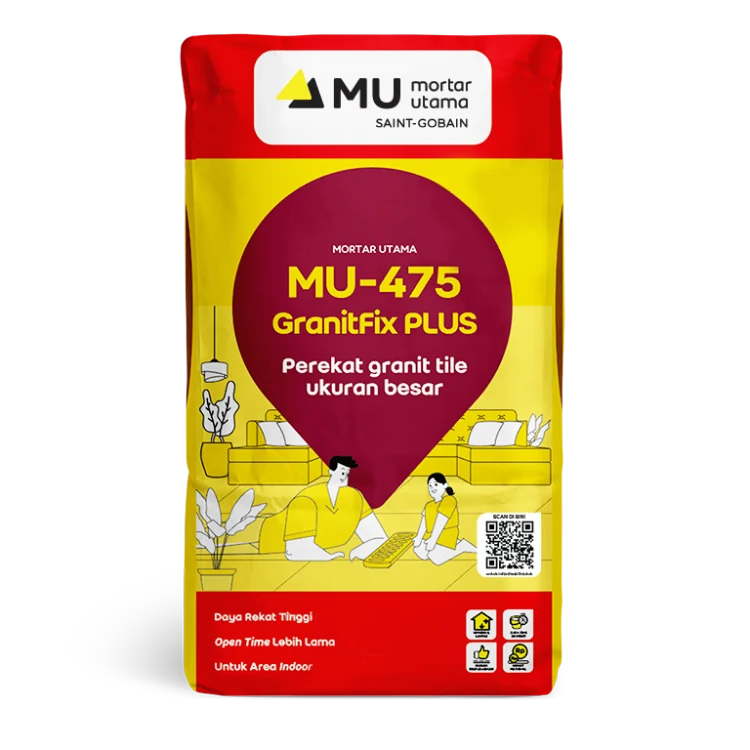 Mortar Utama MU-475 GranitFix Plus Perekat Granit Tile Ukuran Besar 25kg