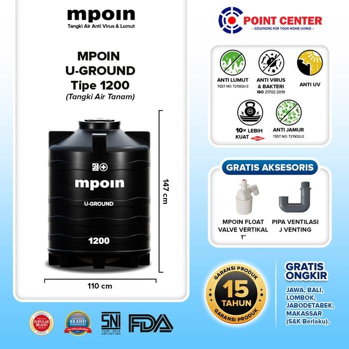 MPOIN TANDON U & GROUND UG 1200Liter