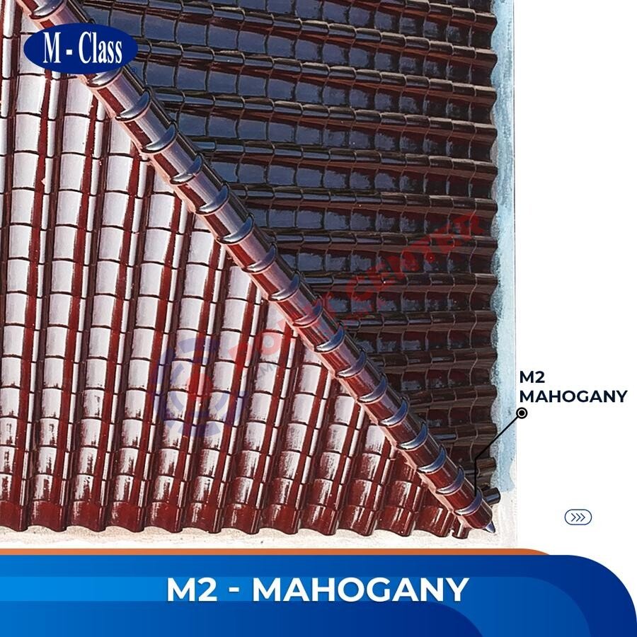 Genteng M-Class Nok (M-2) warna Mahogany per 10 keping - Image 4