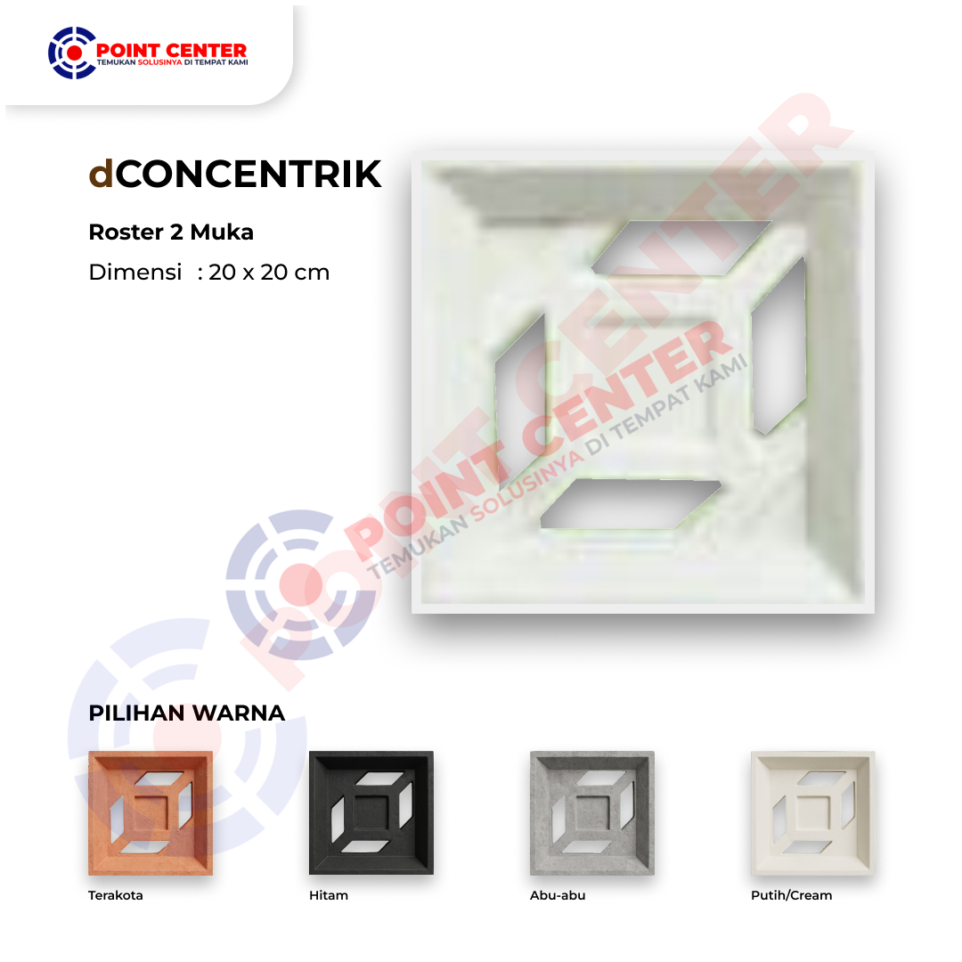 Roster 20 x 20 - 2 Muka dConcentrik