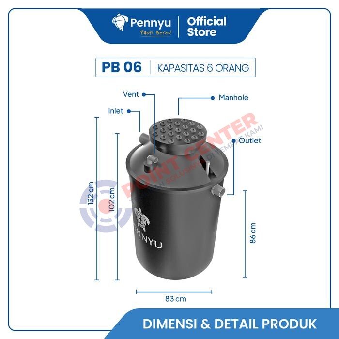 Pennyu Bio Septic Tank ( 6 Orang ) - Image 2