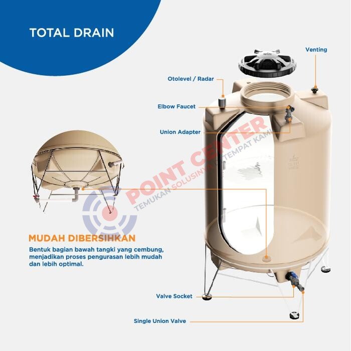PENGUIN TANGKI TANDON Drain 1500 Liter - Image 3