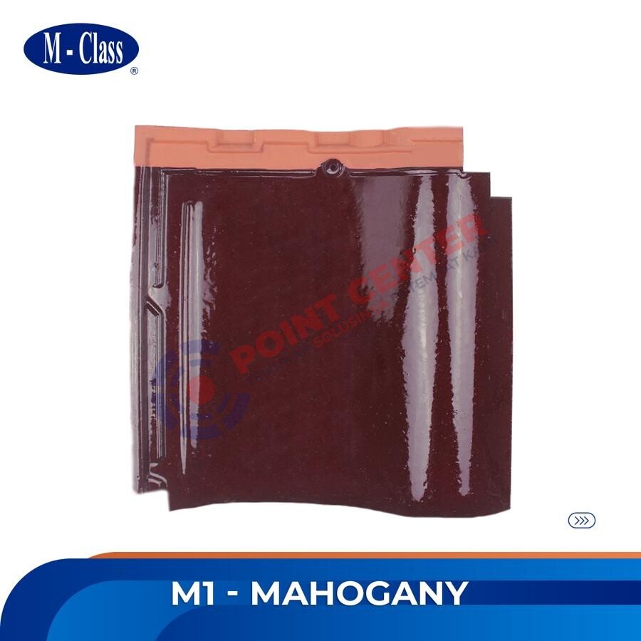 Genteng M-Class Badan (M-1) warna Mahogany Glossy per 100 keping - Image 2