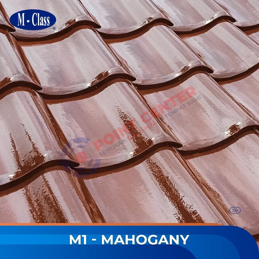 Genteng M-Class Badan (M-1) warna Mahogany Glossy per 100 keping - Image 5
