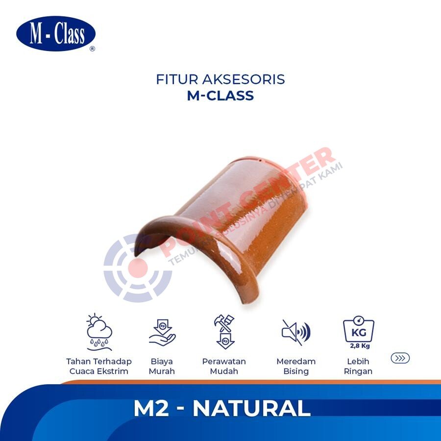 Genteng M-Class Nok (M-2) warna Natural per 10 keping - Image 2
