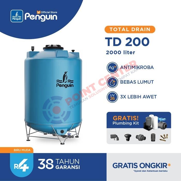 PENGUIN TANGKI TANDON Drain 2000 Liter - Image 2
