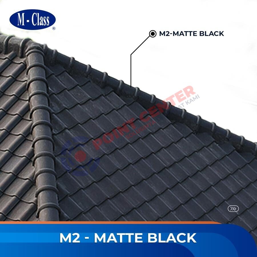 Genteng M-Class Nok (M-2) warna Matte Black per 10 keping - Image 4