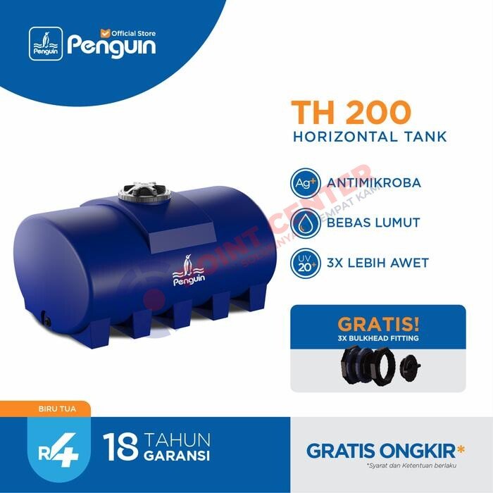 PENGUIN TANGKI TANDON Horizontal Tank 2000 Liter - Image 3