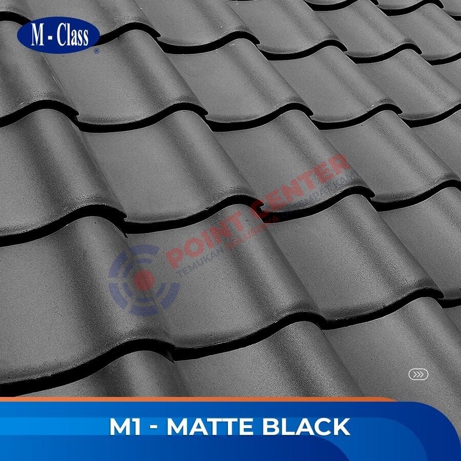 Genteng M-Class Badan (M-1) warna Matte Black per 100 keping - Image 5