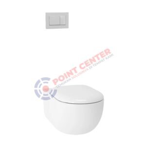 TOTO CW253J Single Bowl Wall Hung Toilet - Wall Hung 4.5/3 L Dual Flush Rimless Tornado Flush Solid Duroplast Seat & Cover (Hayon Series)