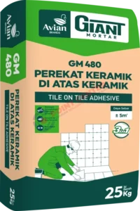 Giant Mortar 480 Perekat Keramik Di atas Keramik 25 kg
