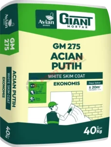 Giant Mortar 275 Acian Putih Ekonomis 40 kg
