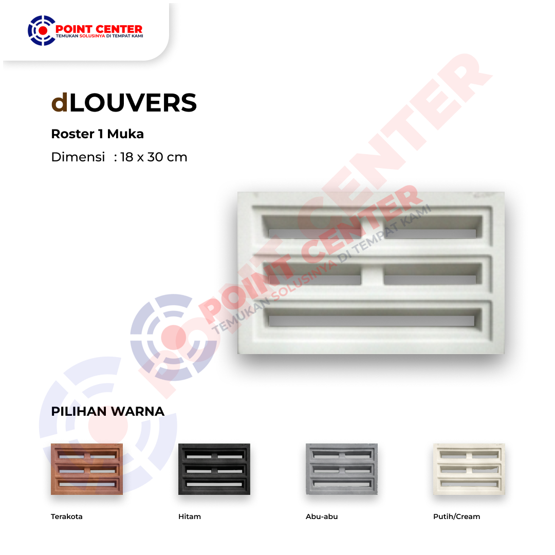 Roster 18 x 30 - 1 Muka dLouvers