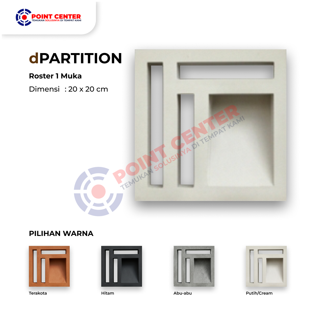 Roster 20 x 20 - 1 Muka dPartition