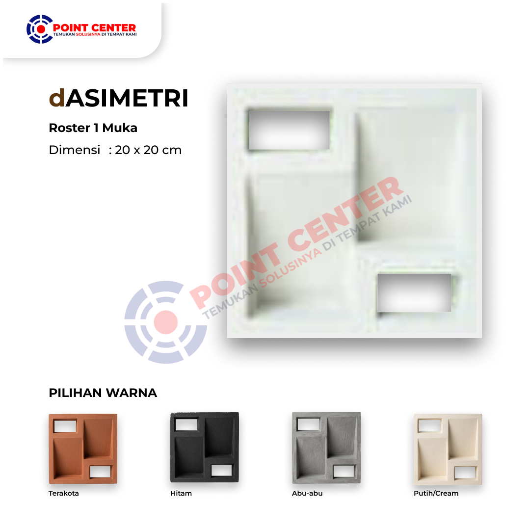 Roster 20 x 20 - 1 Muka dAsimetri