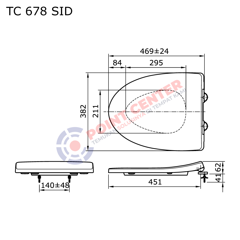 TOTO TC678SID Seat & Cover Soft Closing - Image 2