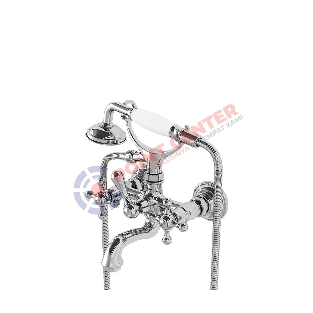 TOTO TX411SC Cross Handle Combination Bath & Shower Set (Curio Series)