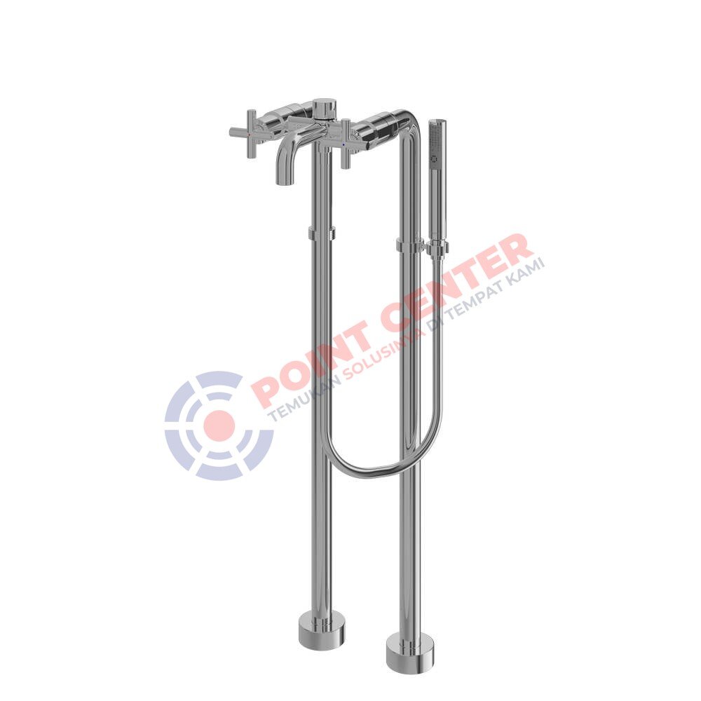 TOTO TX445SECMV3 Cross Handle Floor Standing Bath & Shower Set (Ego II Series)