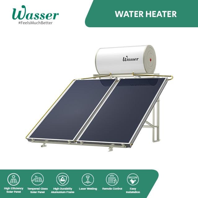 Wasser Water Heater Solar 180R-FLATROOF - 180 Liter - Image 2