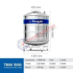PENGUIN TANGKI TANDON Stainless Steel Tank 500 Liter