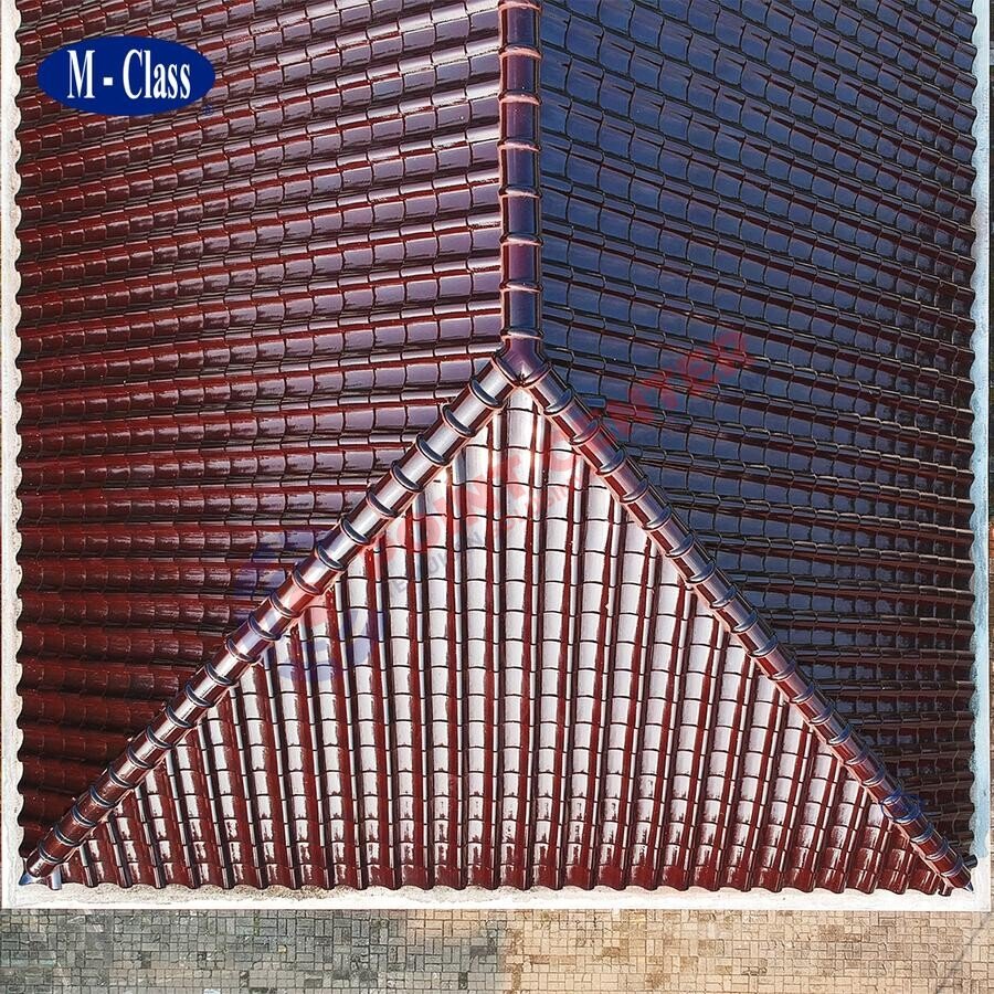 Genteng M-Class Badan (M-1) warna Mahogany Glossy per 100 keping - Image 6