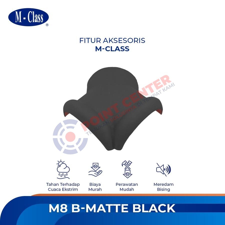 Genteng M-Class Nok Tiga Arah Kiri (M-8B) warna Matte Black - Image 2