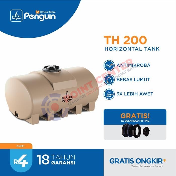 PENGUIN TANGKI TANDON Horizontal Tank 2000 Liter - Image 6