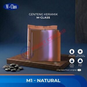 Genteng M-Class badan (M-1) warna Natural per 100 Keping