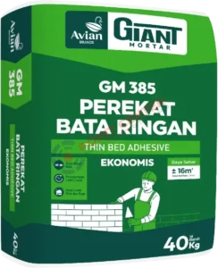 Giant Mortar 385 Perekat Bata Ringan Ekonomis 40 kg