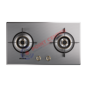 MODENA BH 3725 GASS Kompor Gas Tanam 70 cm 2 Tungku Stainless Steel
